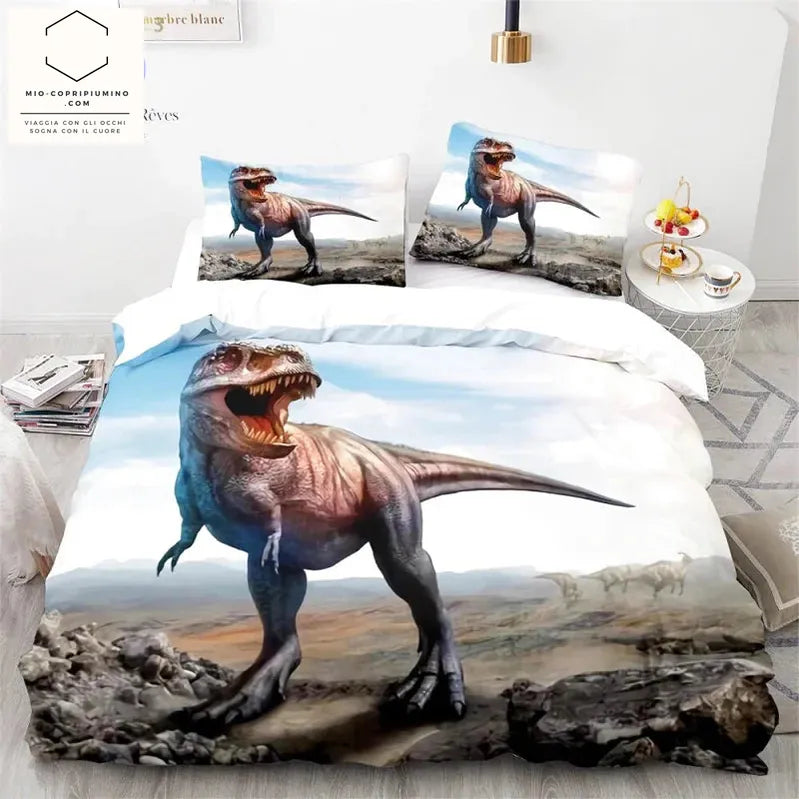 Copripiumino dinosauro Raptor